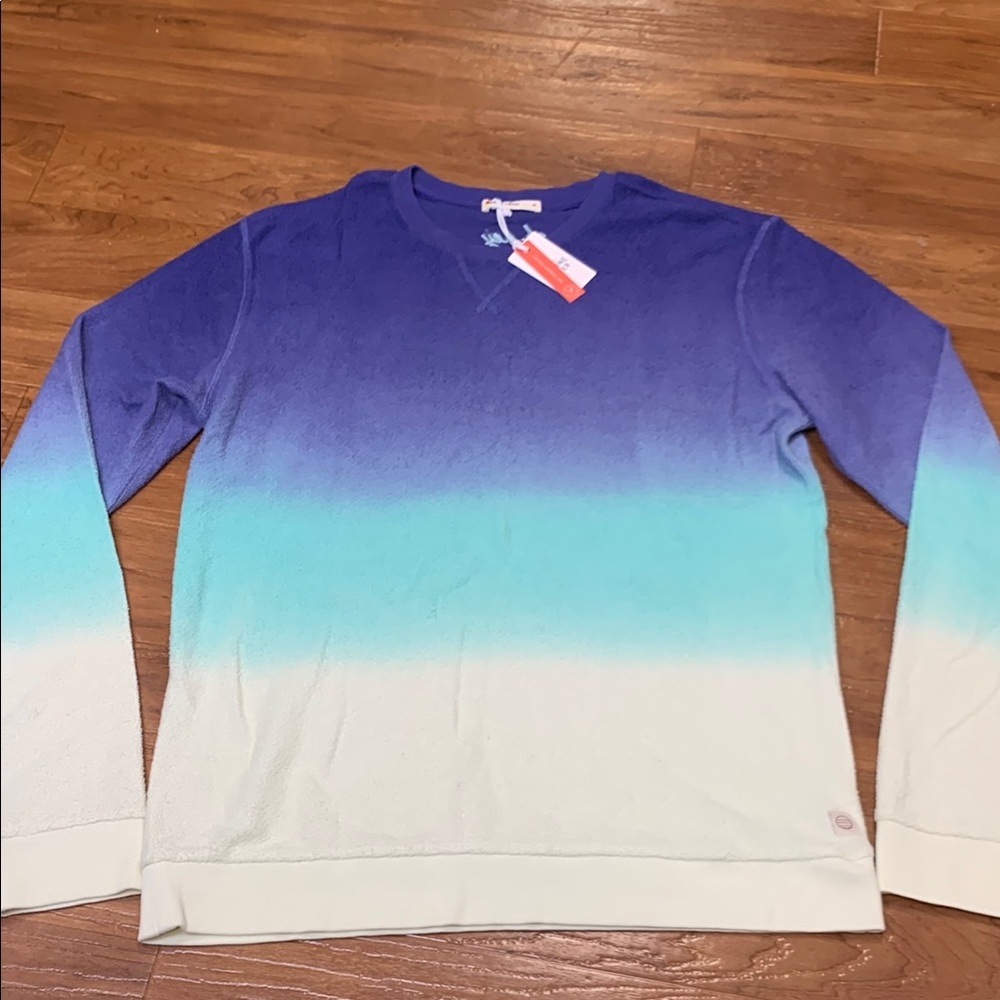 NWT Marine Layer vintage terry out Cool Ombre Crewneck Sweater